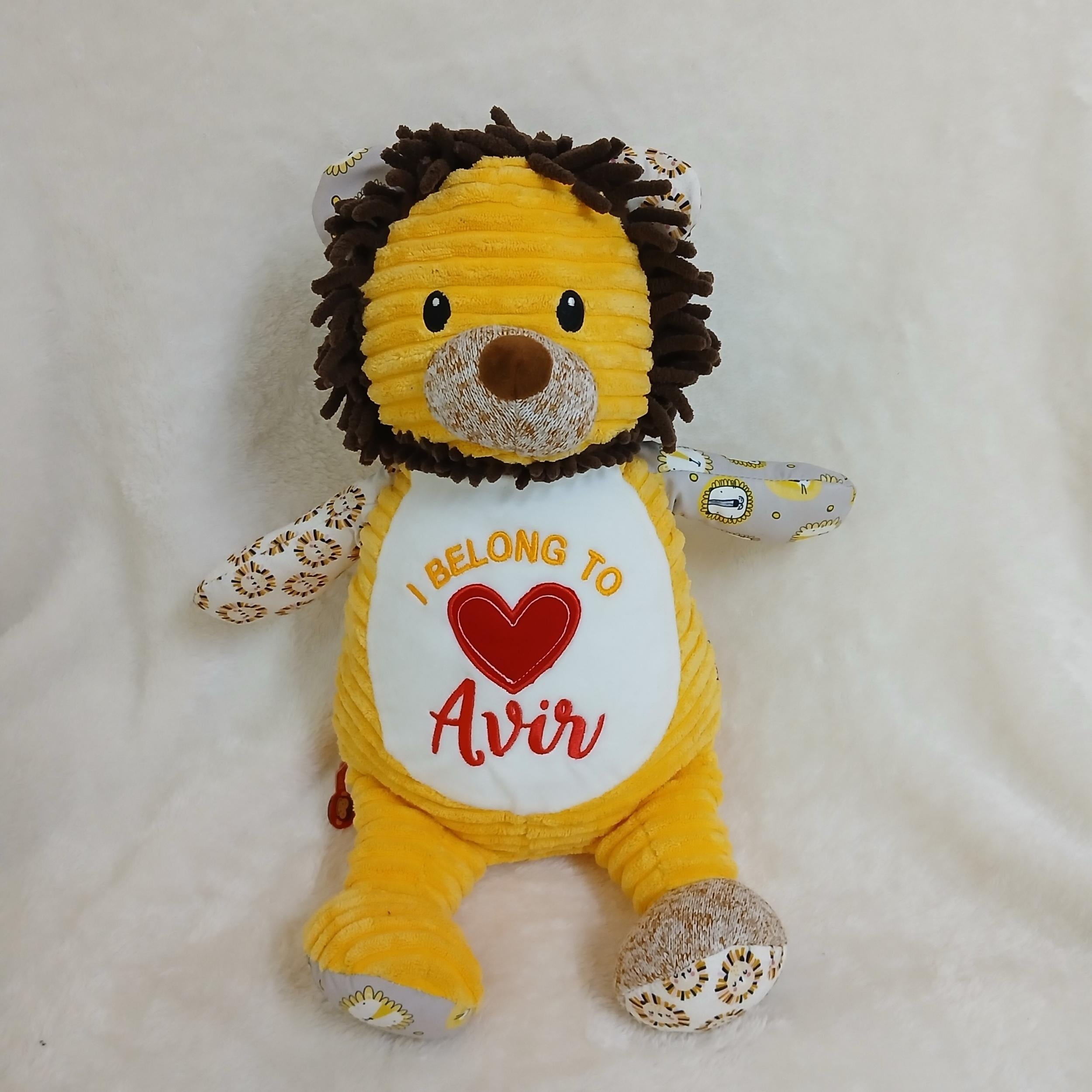 Personalized Stuffed Animal Lion
