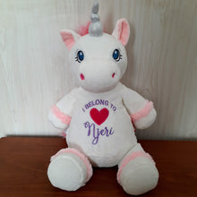 Load image into Gallery viewer, Lola Snuggle Buddy White Unicorn