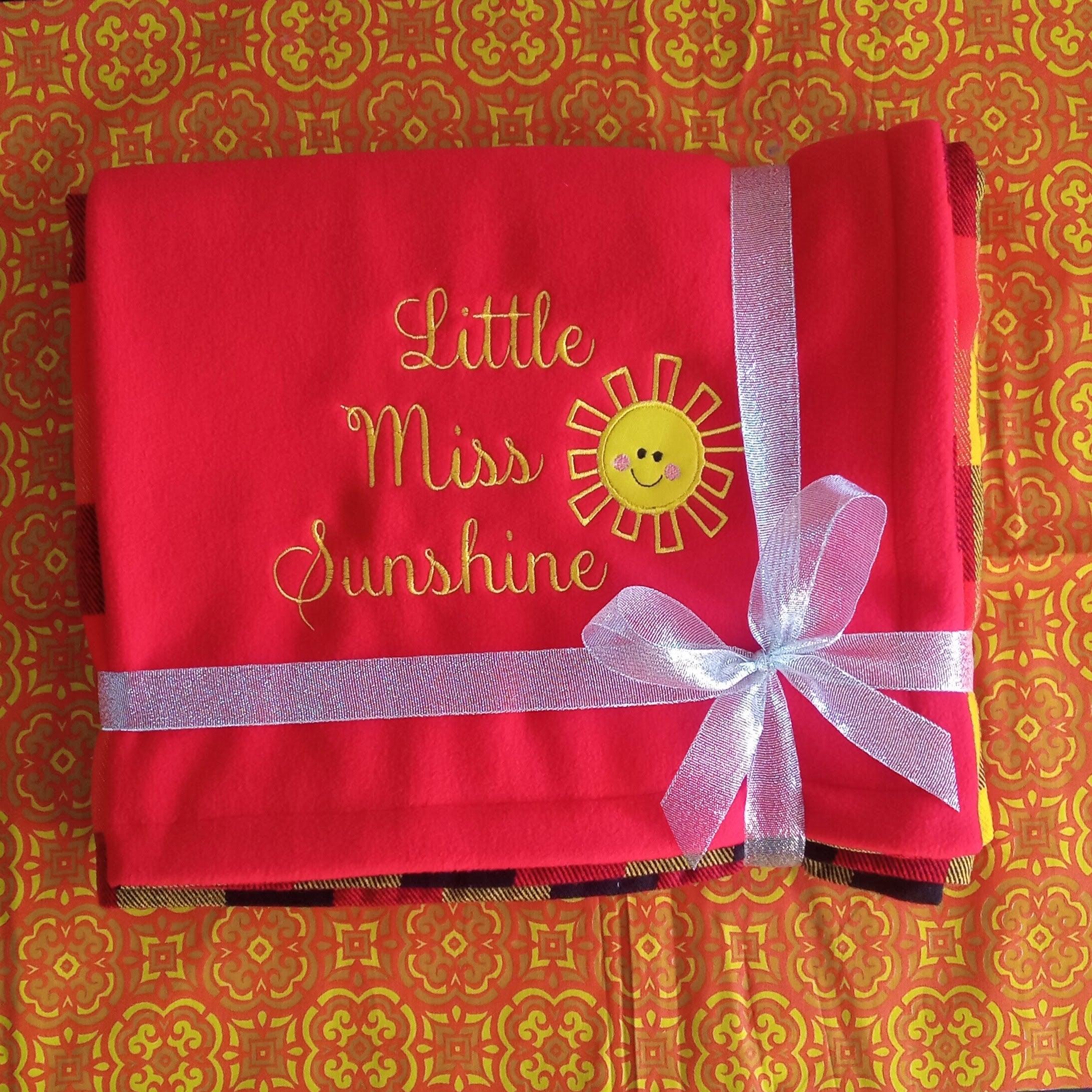 Little Miss Sunshine Maasai Fleece Baby & Kids Blankie