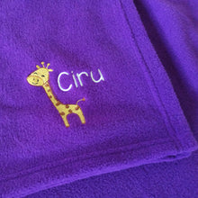 Load image into Gallery viewer, Soft Fleece Baby Shawl Purple