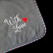 Load image into Gallery viewer, Namelok Border Fleece Blanket