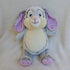 Personalized Stuffed Animal Grey Bunny with Pink Stardust