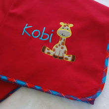Load image into Gallery viewer, KDL Border Fleece Blankie Kobi
