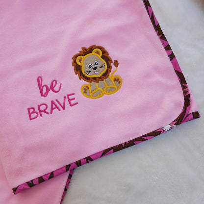Ready to Gift Baby &amp; Kids Blankie Lion "Be Brave"