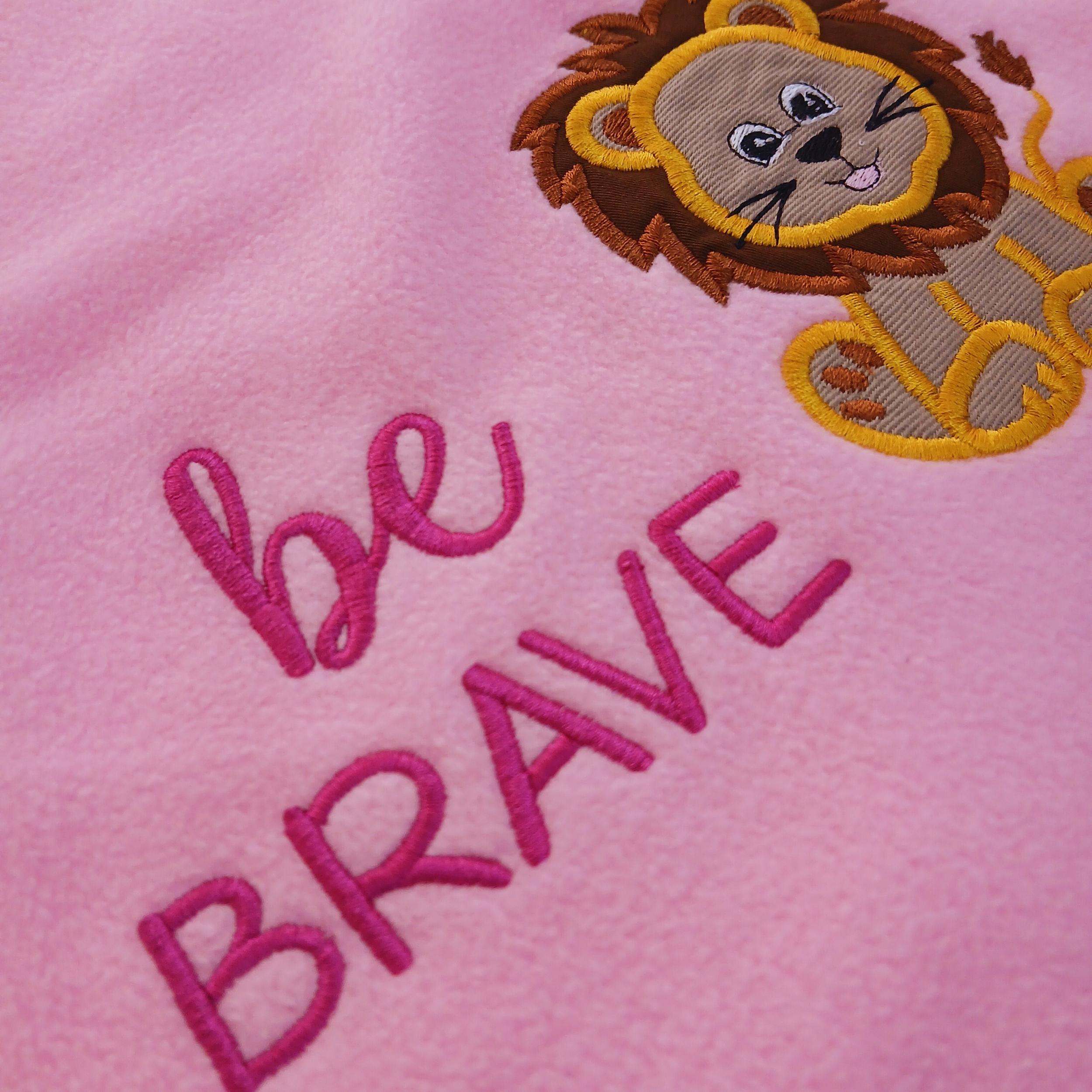 Ready to Gift Baby &amp; Kids Blankie Lion "Be Brave"