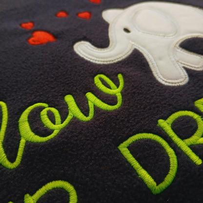 Ready to Gift Baby &amp; Kids Blankie Running Elephant "Follow your Dreams"