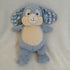 Personalised Stuffed Animal Grey Bunny with Blue Polka Dots