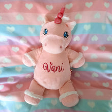 Load image into Gallery viewer, Nuri Snuggle Buddy Pink Unicorn
