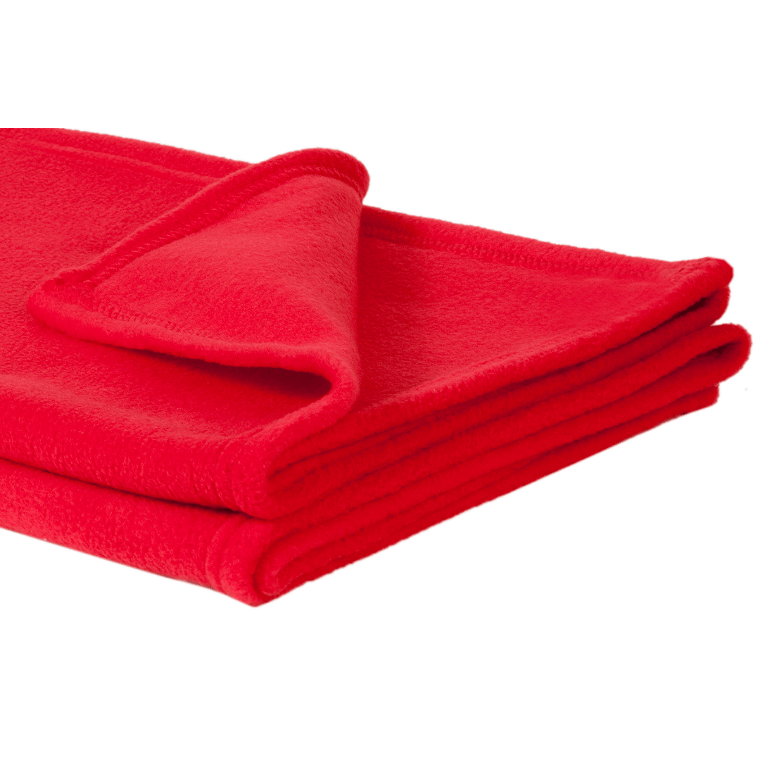 Soft Fleece Baby Shawl Red