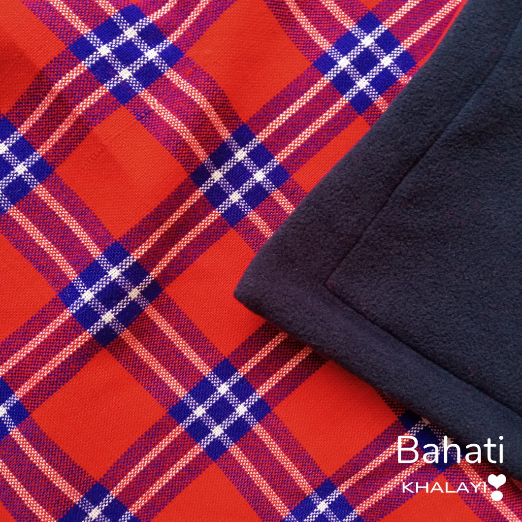 Bahati Maasai Fleece Blanket
