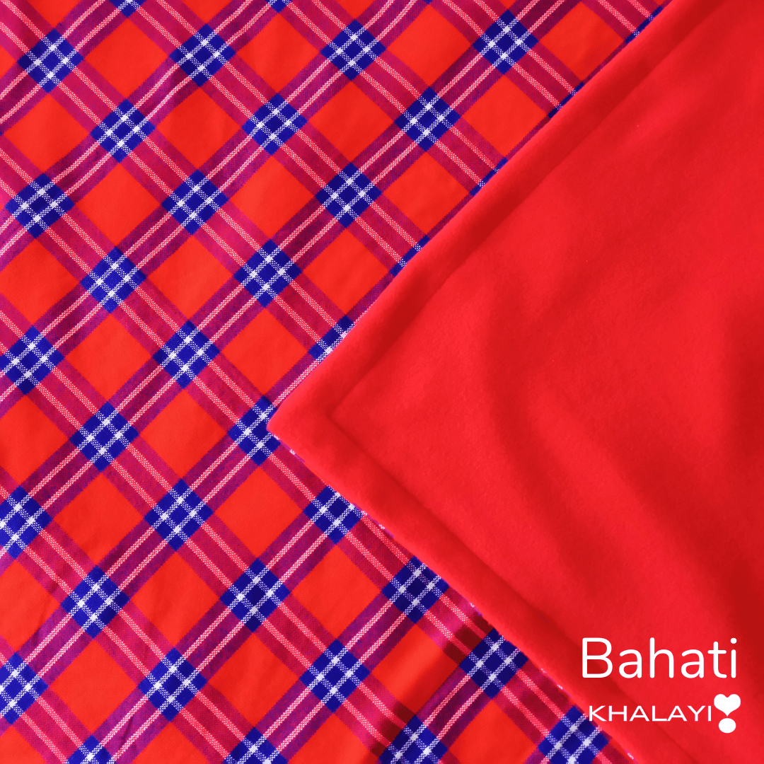 Bahati Maasai Fleece Blanket