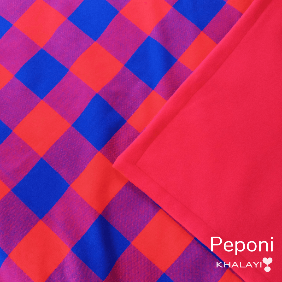 Peponi Maasai Fleece Blanket