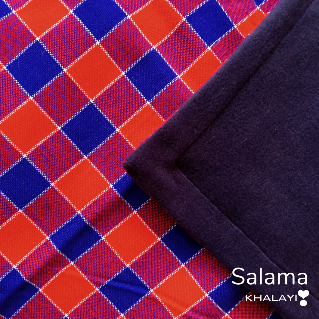 Salama Maasai Fleece Blanket