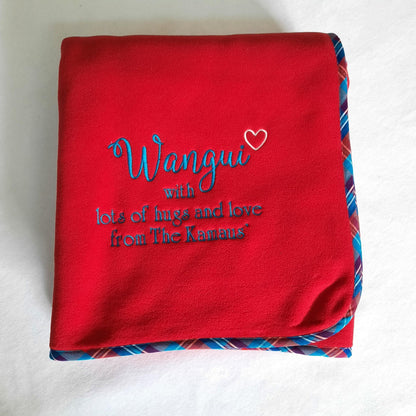 Koi Border Fleece Blanket