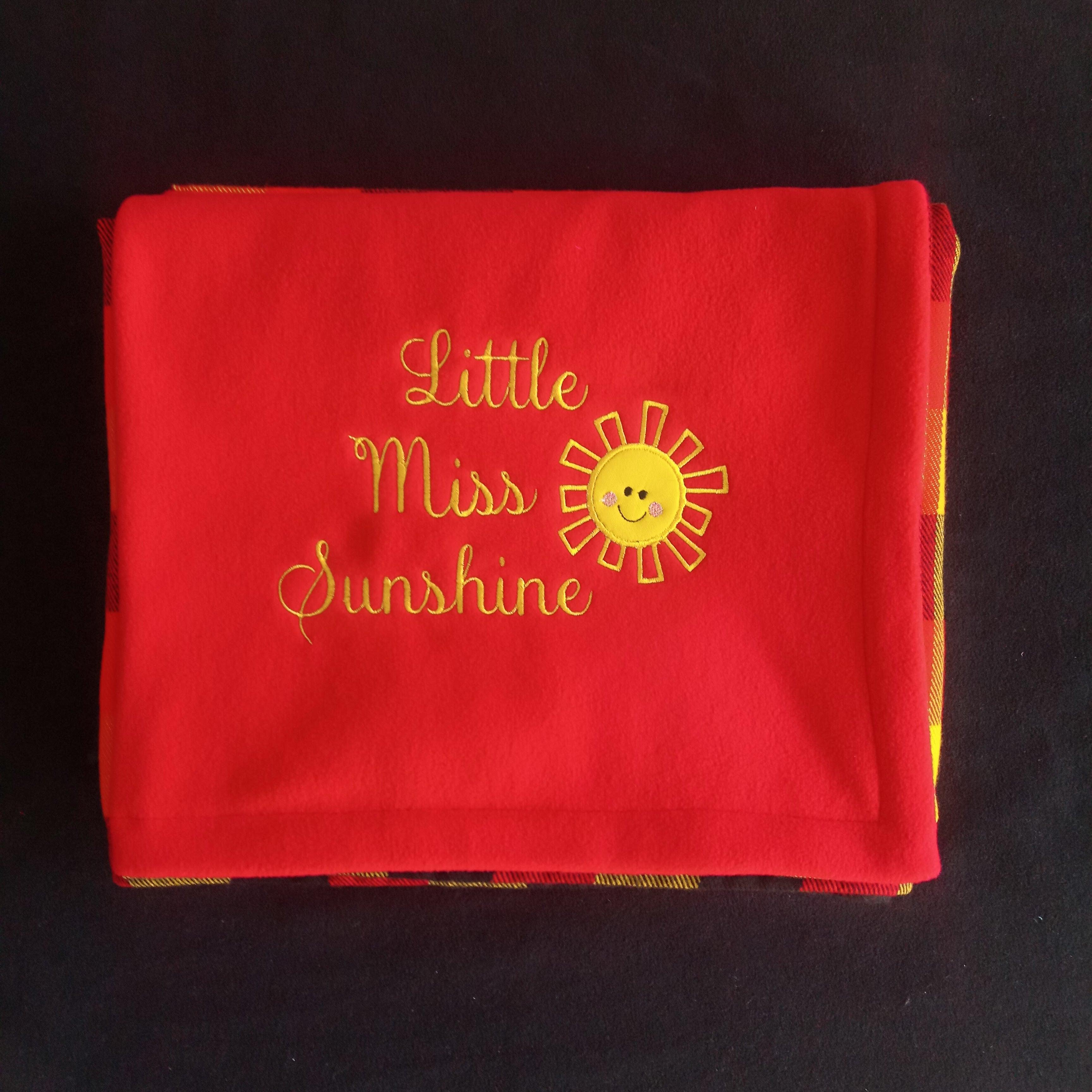 Little Miss Sunshine Maasai Fleece Baby &amp; Kids Blankie