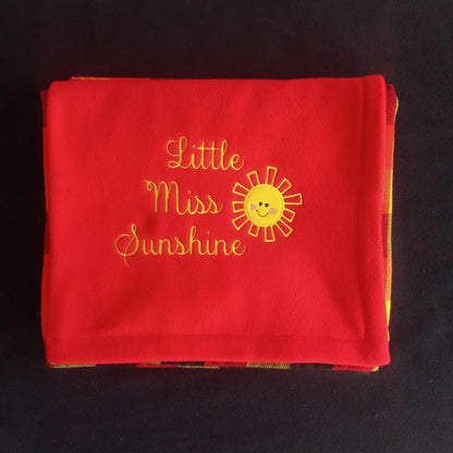 Little Miss Sunshine Maasai Fleece Baby &amp; Kids Blankie